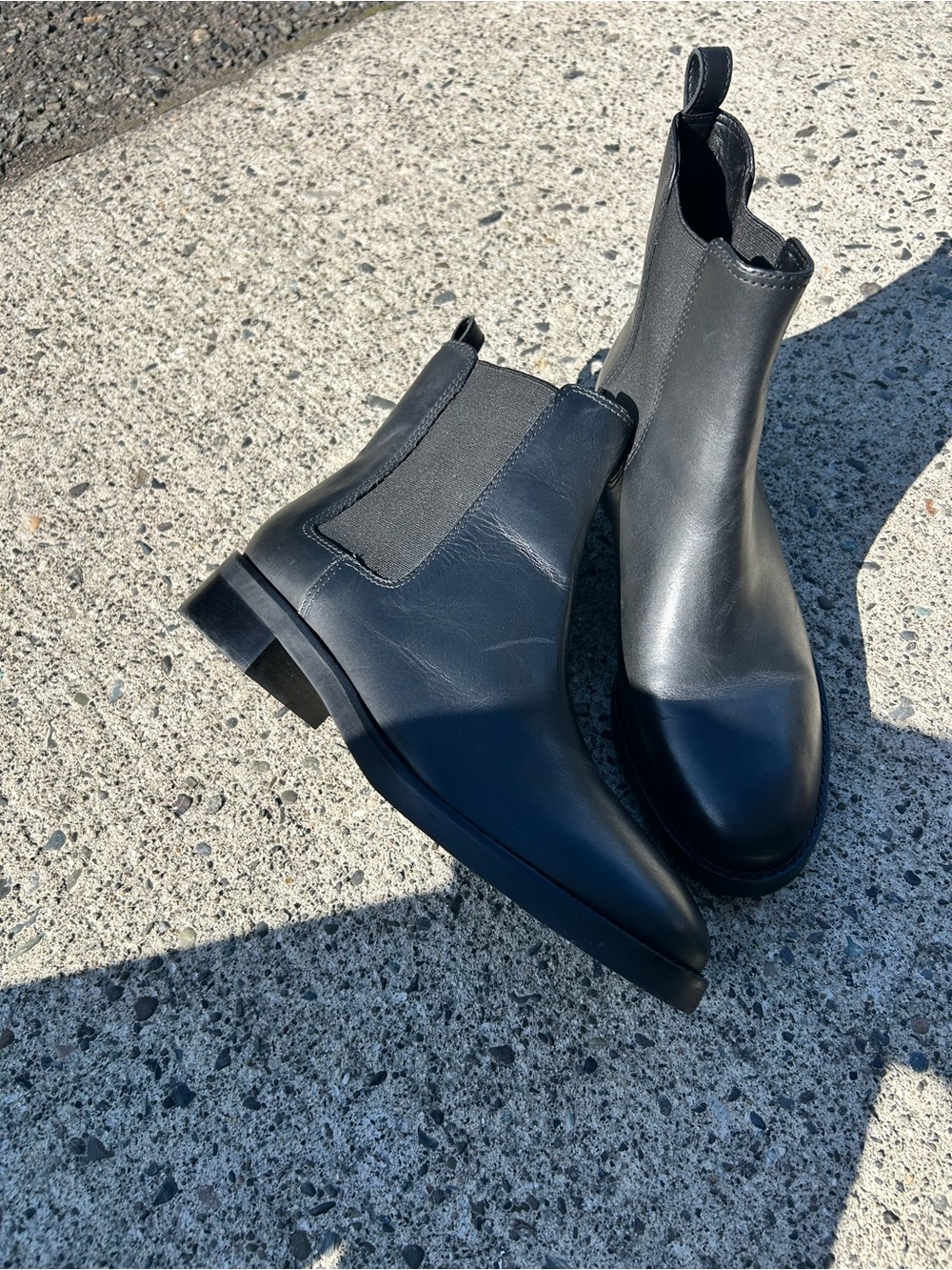 Talbots Black Leather Chukka Boots